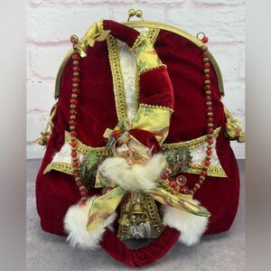 Mark Roberts Limited Edition Festive Christmas in the City Fairy Velvet Handbag